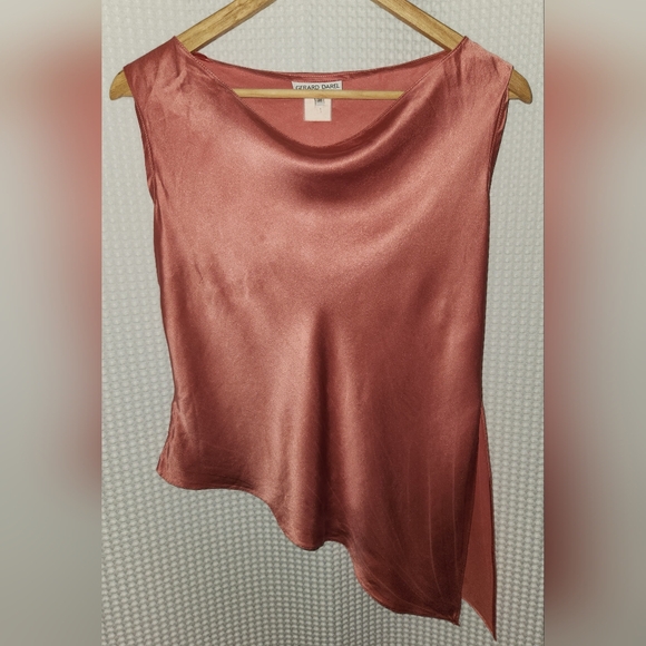 Gerard Darel Tops - VINTAGE Gerard Darel Silk Sleeveless Asymmetrical Tunic Blouse